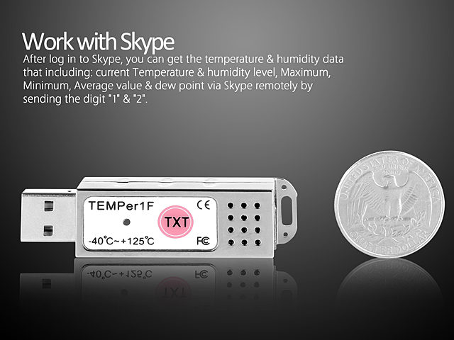 USB Hygro-Thermometer (TEMPer1F_H1)