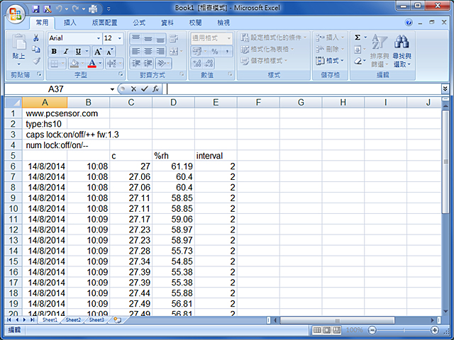 USB Hygro-Thermometer (TEMPer1F_H1)