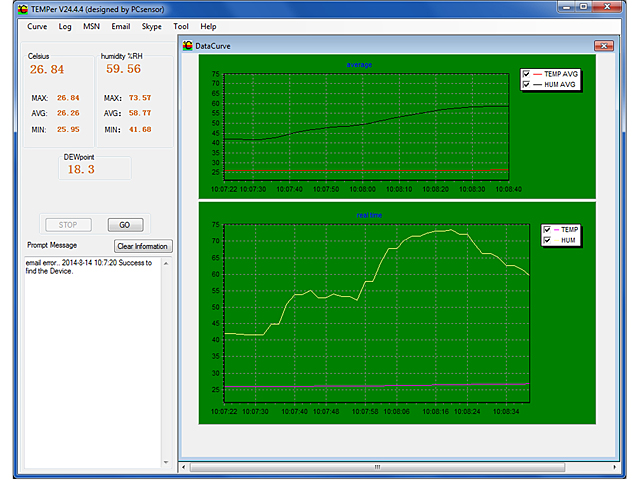 USB Hygro-Thermometer (TEMPer1F_H1)