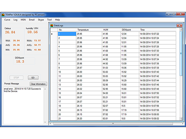 USB Hygro-Thermometer (TEMPer1F_H1)