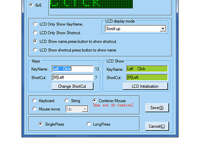 USB Customized Keyboard with LCD Display