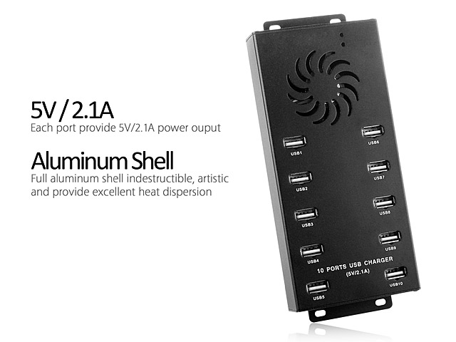 Super 10-Port USB Charging Station