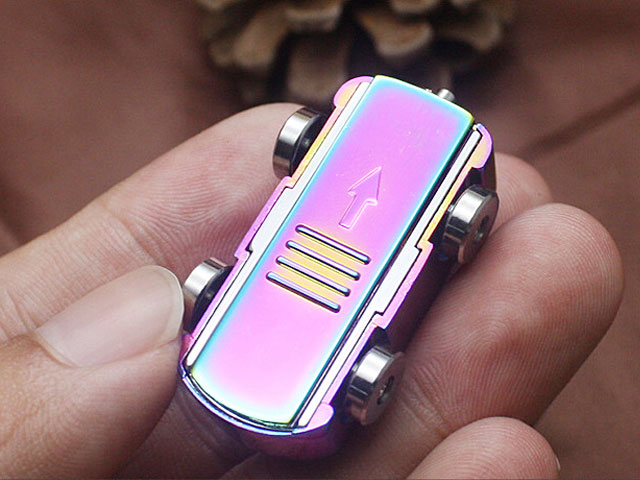 Car shape rechargeable lighter with keychain