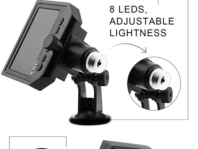 600X Portable Digital Microscope with LCD Display