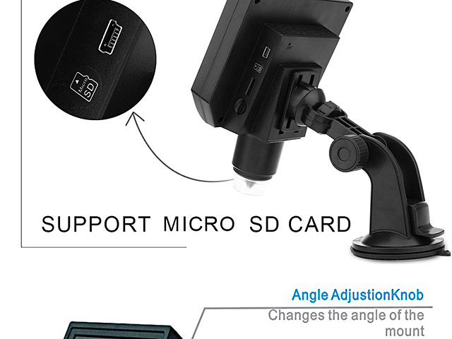 600X Portable Digital Microscope with LCD Display