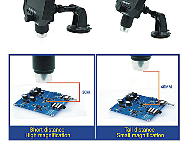 600X Portable Digital Microscope with LCD Display