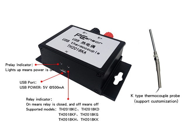 USB Industrial Thermocouple Thermometer