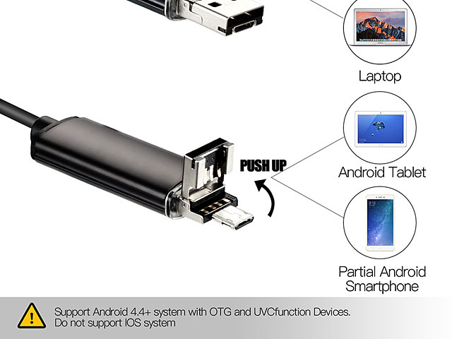 2-in-1 USB Home Endoscope (720p)