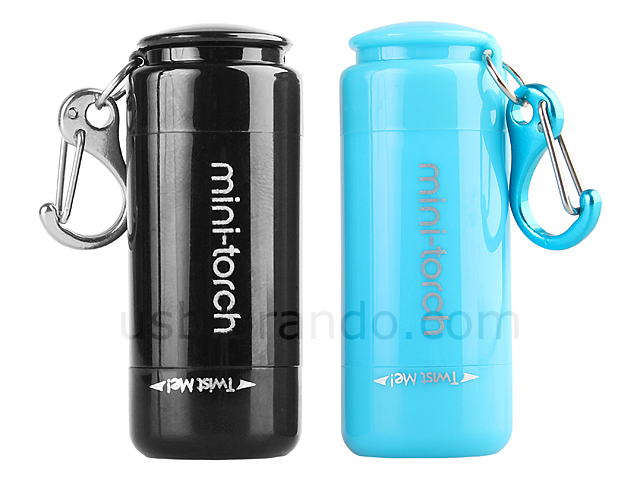 2-in-1 USB Mini Torch Keychain