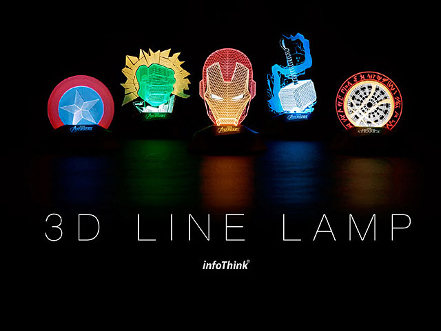 infoThink Hulk 3D Line Lamp