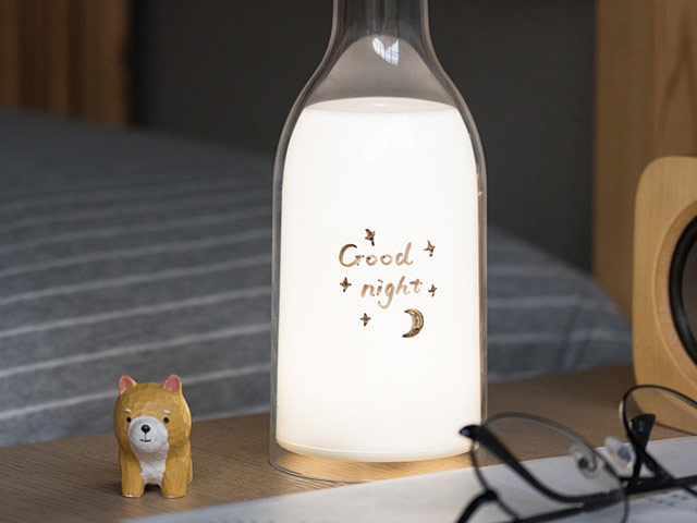 Milk Bottle Lamp