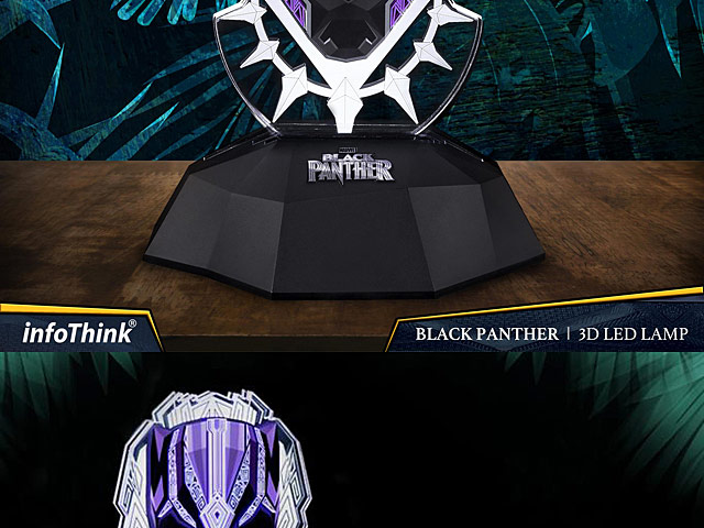 infothink Black Panther 3D Line Lamp