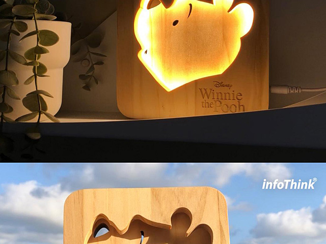 infoThink Winnie The Pooh Wooden Light