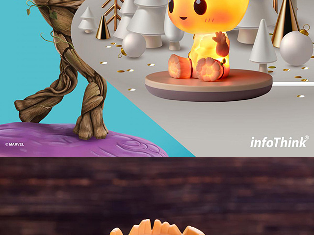 infoThink 3D Baby Groot USB Lamp