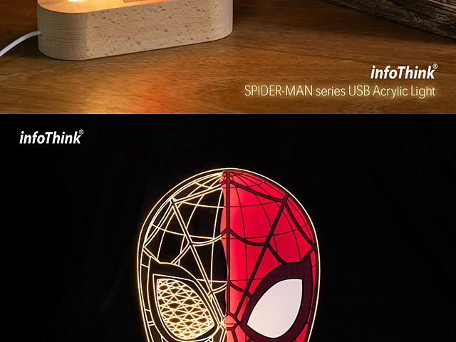 infoThink Spider-Man USB Acrylic Light