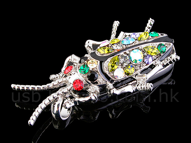 USB Jewel Bug Necklace Flash Drive