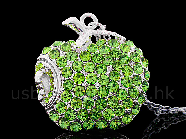 USB Jewel Apple Necklace Flash Drive