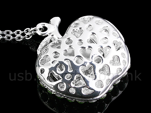 USB Jewel Apple Necklace Flash Drive