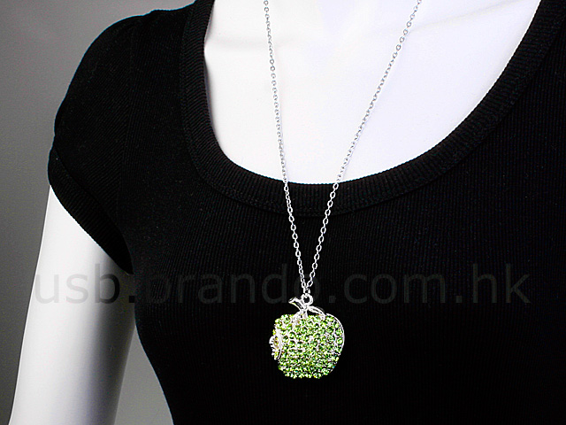 USB Jewel Apple Necklace Flash Drive