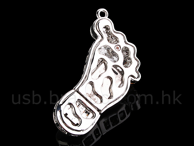 USB Jewel Foot Necklace Flash Drive
