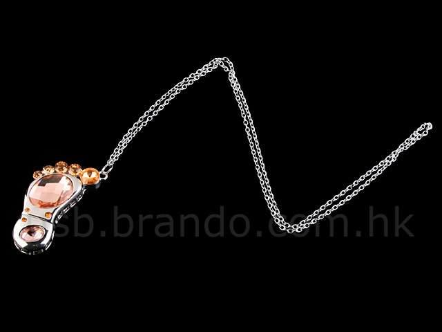 USB Jewel Foot Necklace Flash Drive