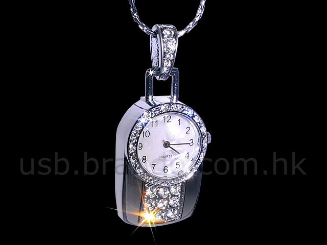 USB Jewel Watch Necklace Flash Drive