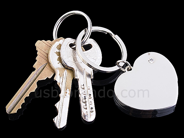 USB Heart Keychain Flash Drive