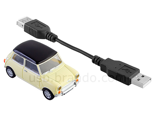 USB Mini Cooper Flash Drive (Cream)