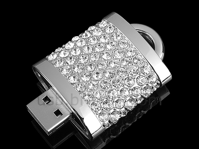 USB Jewel Lock Necklace Flash Drive