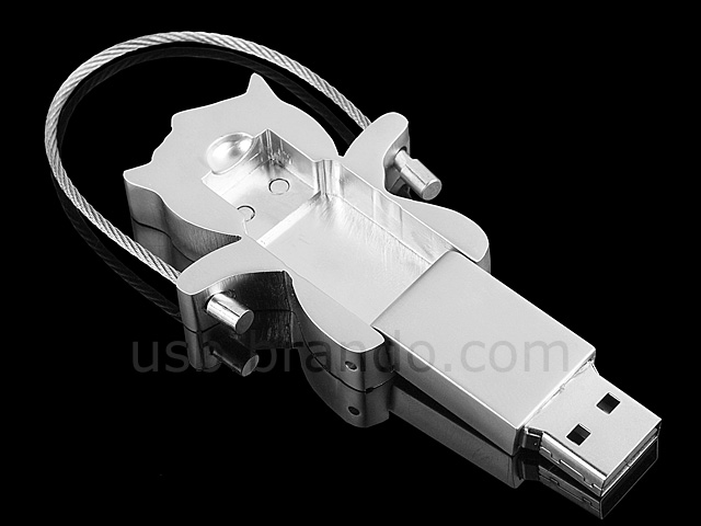 USB Miss Piggy Keychain Flash Drive