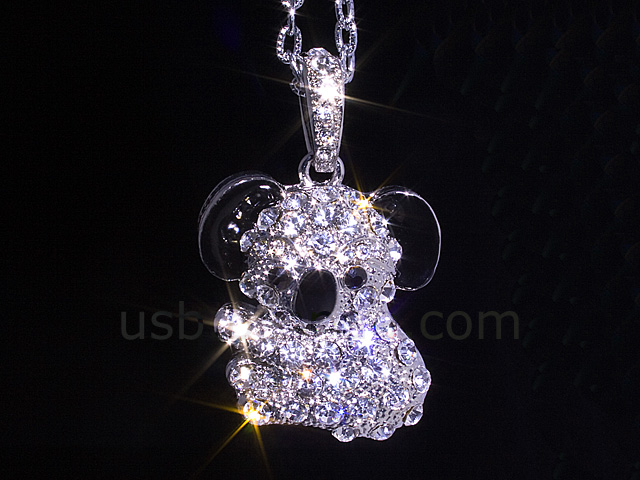 USB Jewel Koala Necklace Flash Drive