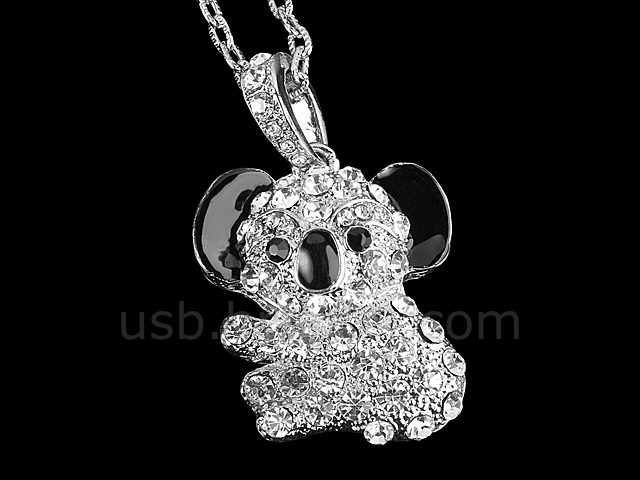 USB Jewel Koala Necklace Flash Drive