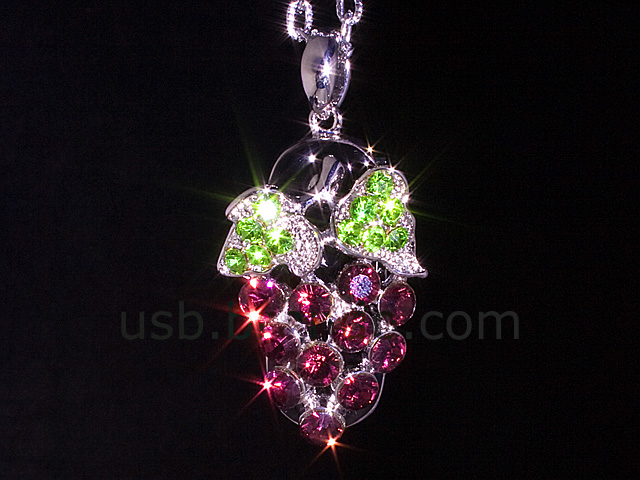 USB Jewel Grapes Necklace Flash Drive