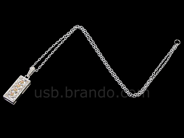 USB Jewel Graceful Pendant Necklace Flash Drive