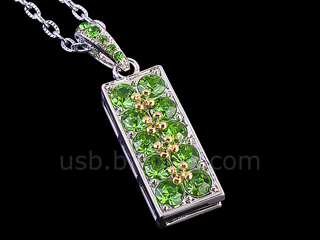 USB Jewel Graceful Pendant Necklace Flash Drive