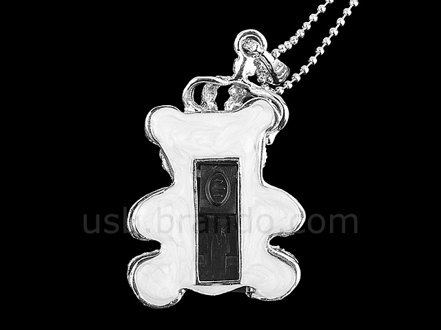 USB Jewel Bear Necklace Flash Drive