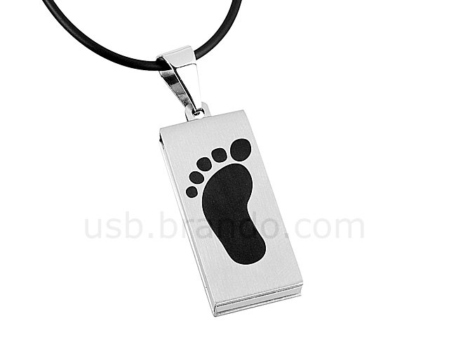 USB Foot Necklace Flash Drive