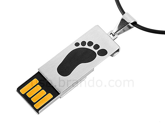USB Foot Necklace Flash Drive