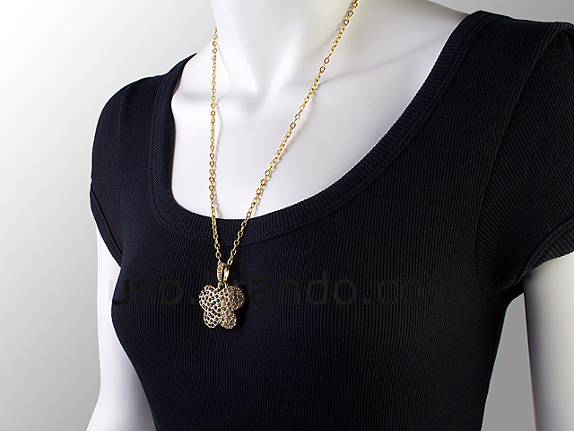 USB Jewel Butterfly Necklace Flash Drive II