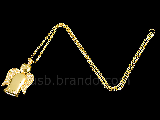 USB Jewel Angel Necklace Flash Drive