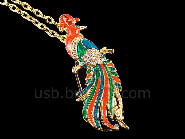 USB Jewel Phoenix Necklace Flash Drive II