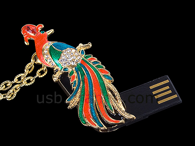 USB Jewel Phoenix Necklace Flash Drive II