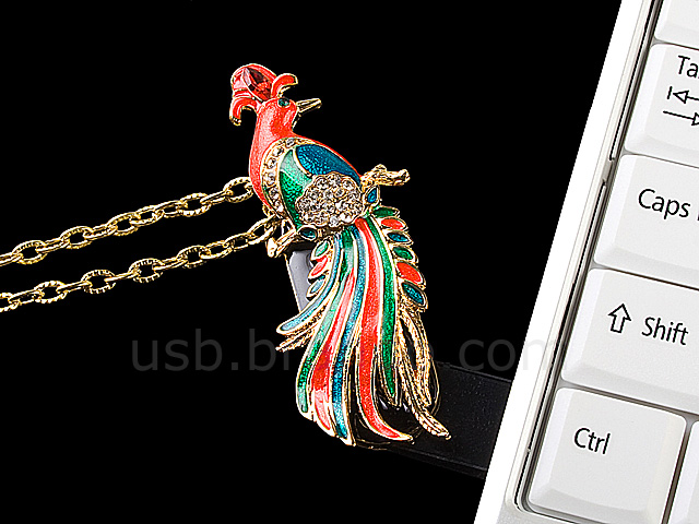 USB Jewel Phoenix Necklace Flash Drive II