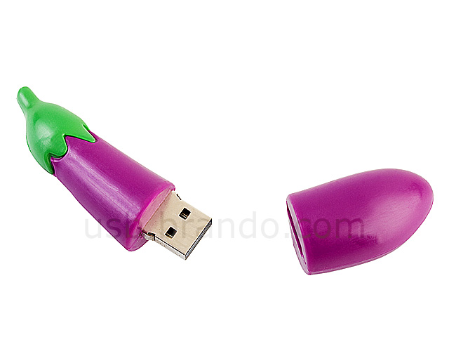 USB Eggplant Flash Drive