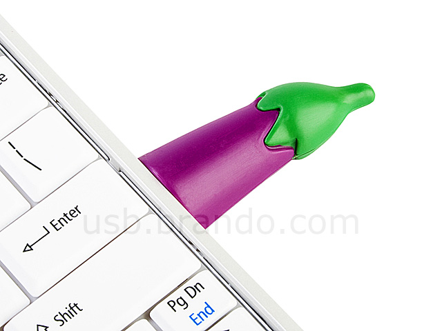 USB Eggplant Flash Drive