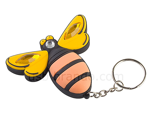 USB Bee Keychain Flash Drive