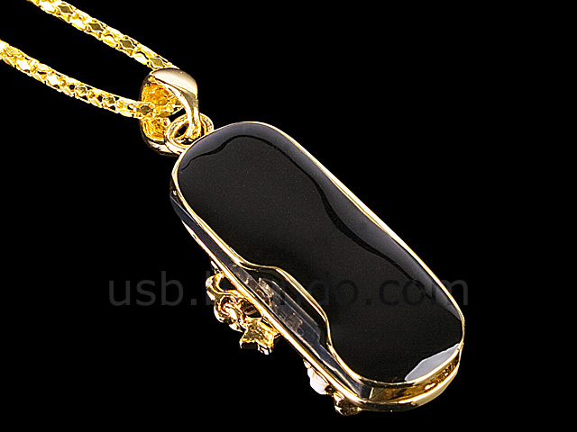 USB Jewel Santa Claus Nacklace Flash Drive