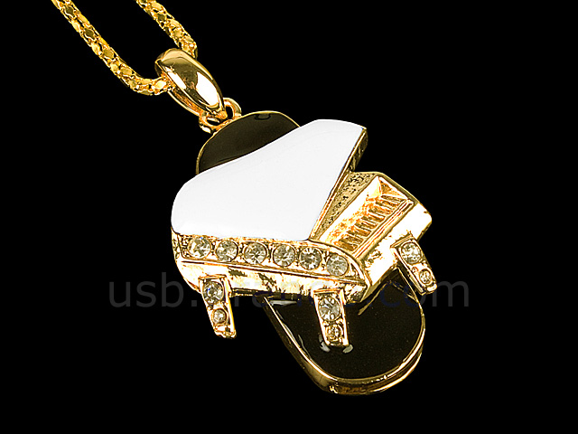 USB Jewel Piano Necklace Flash Drive