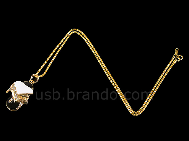 USB Jewel Piano Necklace Flash Drive