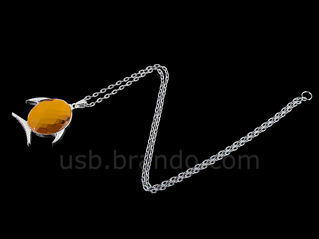 USB Jewel Gold Fish Necklace Flash Drive II